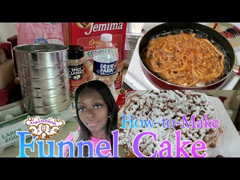 How To Make State Fair Funnel Cakes with Aunt Jemima  Pancake Mix