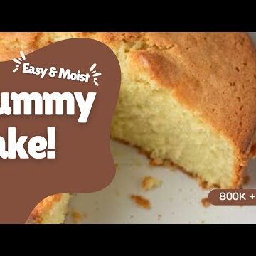 EASY AND MOIST VANILLA CAKE RECIPE! No Butter! Details in description