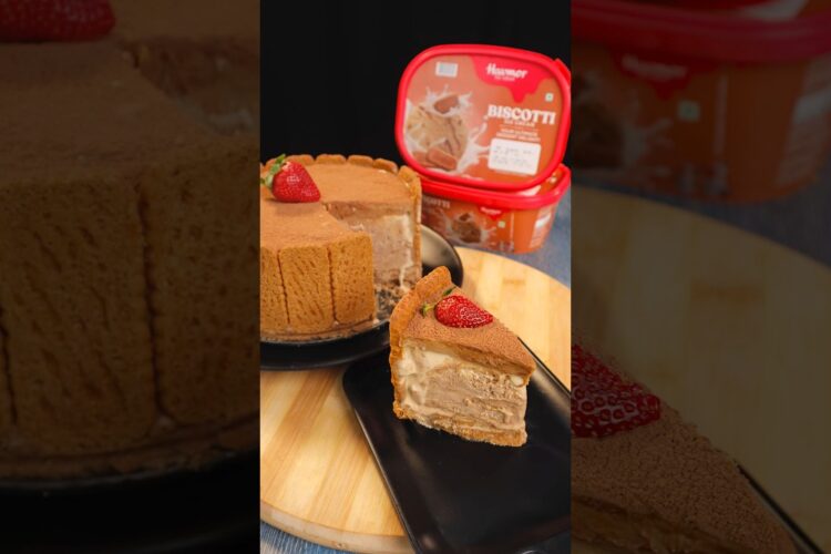 Biscotti Ice cream Cake 🎂