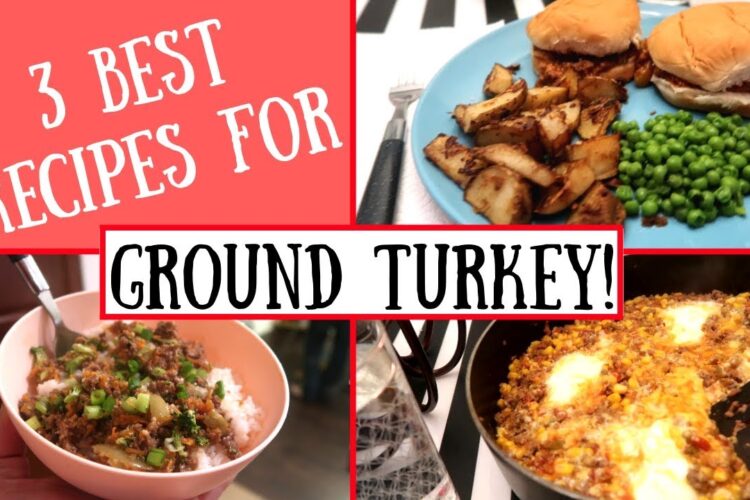 GROUND TURKEY RECIPES! THE BEST WAYS TO MAKE GROUND TURKEY / CHEAP DELICIOUS MEALS!