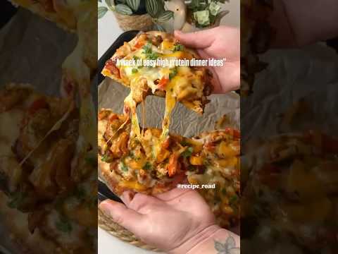 “A week of easy high protein dinner ideas“ find the recipes details on my instagram linked in my bio