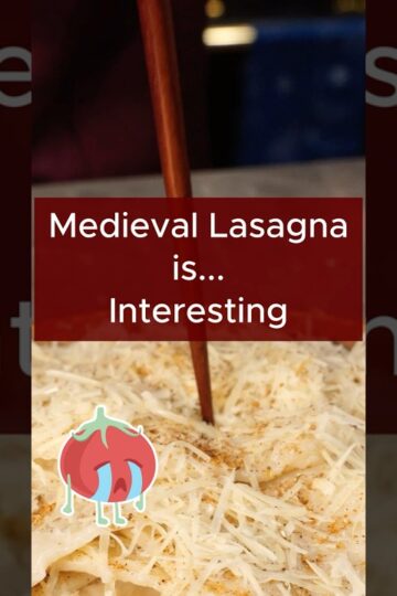 Medieval Lasagna - Pasta before tomato sauce