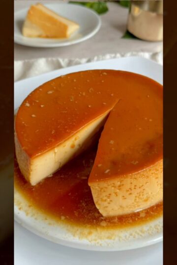 Flan saludable con sólo 3 ingredientes🔥 #flan #healthyflan #easyrecipes #postresaludable #postres