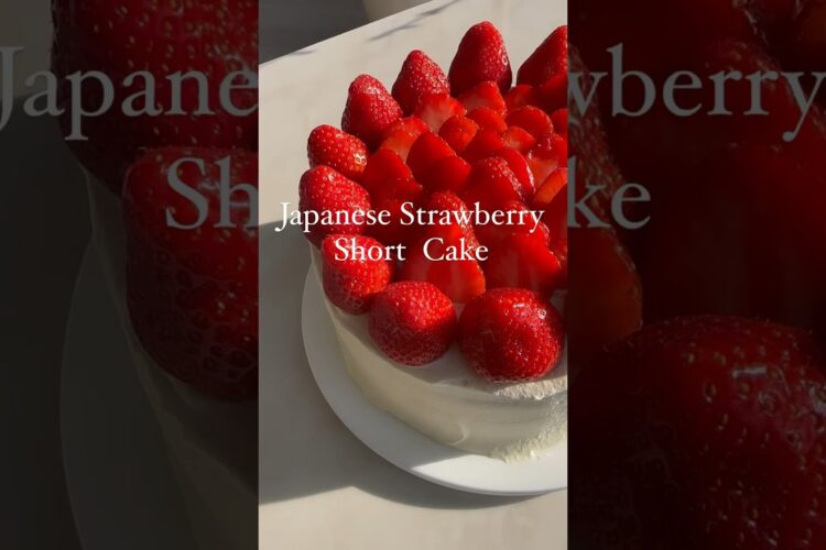 Japanese Strawberry Short Cake, check out my IG @mrs.recipes for full recipe!