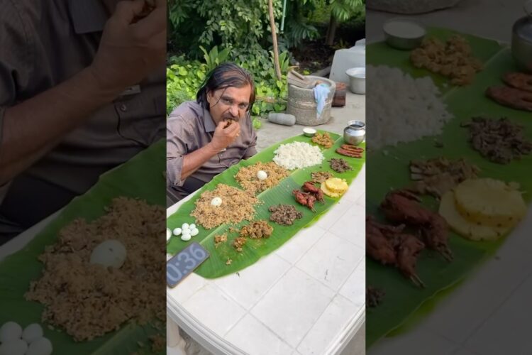 One Thali, 14 Non-Veg Dishes! The Ultimate Eating Challenge Starts Now! #food #foodie #shorts #short