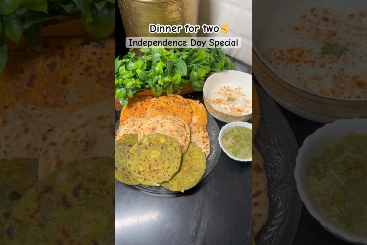 Day181-Diner for two✌️Independence Day Special #dinner #recipe #foodvlog #food #shorts #dinnerideas