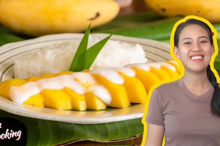 Thai Dessert: Mango Sticky Rice, but with regular rice (Sweet Jasmine Rice)