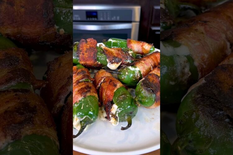 Easy Bacon Wrapped Jalapeño Poppers Super Simple Recipe #shorts