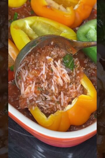 Best stuffed peppers! 🫑 #stuffedpeppers