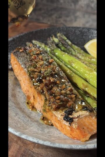 Air Fryer Garlic Butter Salmon