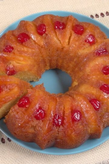 Pineapple Upside Down Bundt Cake