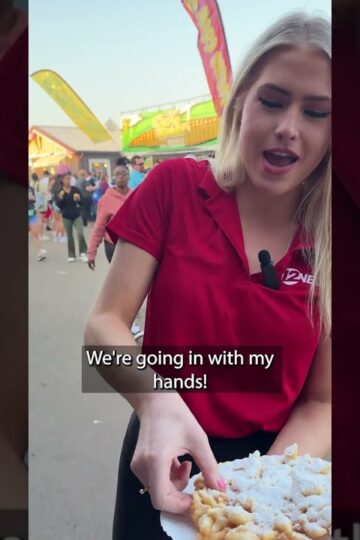 State fair funnel cake taste test! #KansasStateFair #fairfood #tastetest #funnelcake