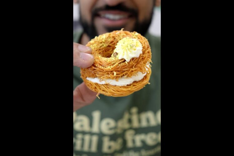 How to Make Knafeh DONUT (Palestinian Fusion?)