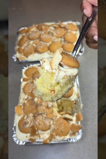 Banana Pudding Cake #baking #bananapudding #cooking #cake #recipe #cookingmyway