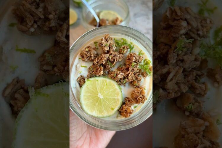 🍋‍🟩🍋‍🟩 key lime pie inspired chia pudding recipe in comment #keylime #chiaseedpudding #chiaseeds