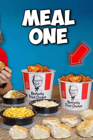 I Ate Only FAMILY SIZED Fast Food Meals For a Day