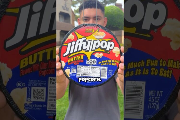 what Jiffypop Popcorn looks like
