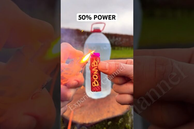 Firecracker Underwater POWER TEST #shorts #cracker #tricks #newyear #fireworks