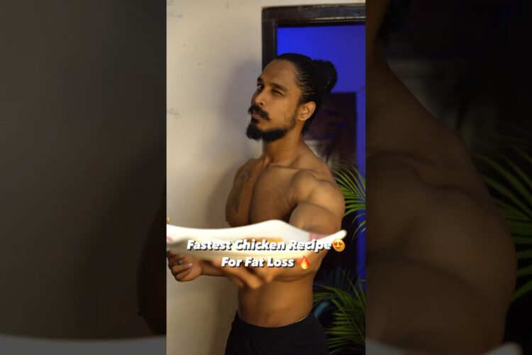 Low calorie, high protein fastest chicken recipe fo fatloss #shorts #fitness
