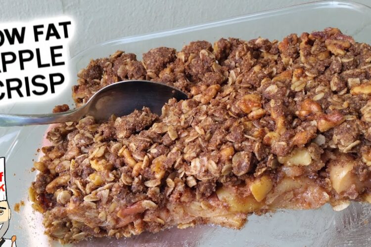 Apple Crisp Recipe - no butter - low fat dessert
