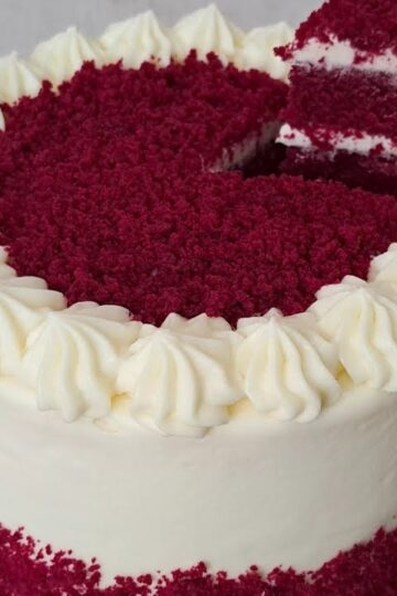 a very moist REDVELVET cake recipe