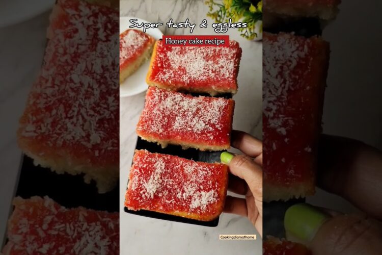 Bakery style honey cake recipe| Eggless honey cake recipe at home #ytviral #cakerecipe #subscribe