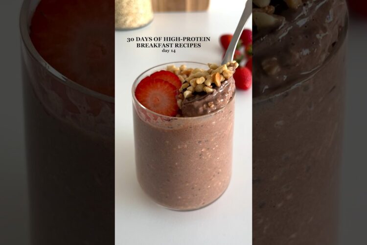 Ferrero Rocher Inspired Overnight Oats🤩 #healthyrecipes #highprotein #breakfastideas