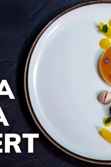 Michelin star PANNA COTTA recipe | Fine Dining Dessert At Home