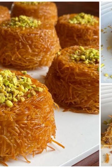 The perfect mini kunafa recipe- أطيب وألذ كنافة بجبنة الريكوتا