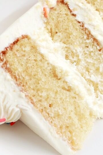 EASY Eggless Vanilla Cake Recipe (Can Be Made Vegan!)