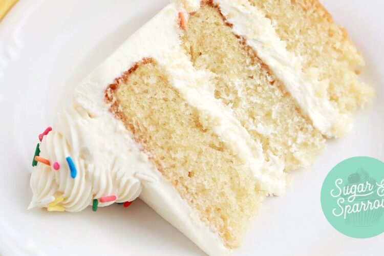 EASY Eggless Vanilla Cake Recipe (Can Be Made Vegan!)