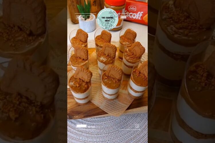 Biscoff Cheesecake cups #dessert #easyrecipe