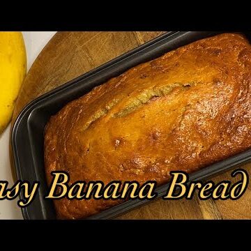 Super Moist Banana Bread, No mixer! Easy & Delicious!
