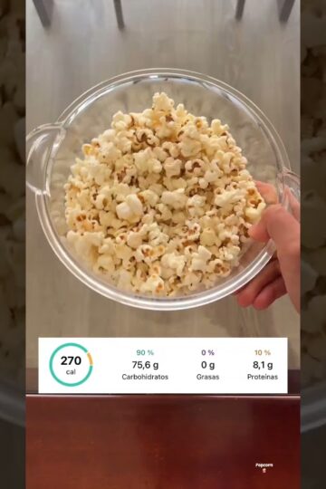 ¿Sabes cuántas CALORÍAS tiene el POP CORN?