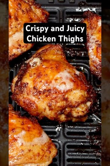 Air Fryer Chicken Thighs Recipe #airfryer #chickenrecipe  #chickenthighs #foodshorts #foodie