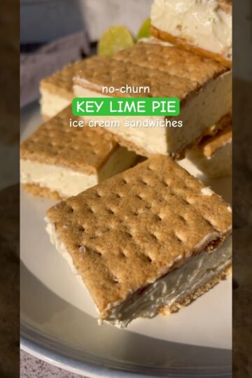 NO CHURN Key Lime Pie Ice Cream Sandwiches💚