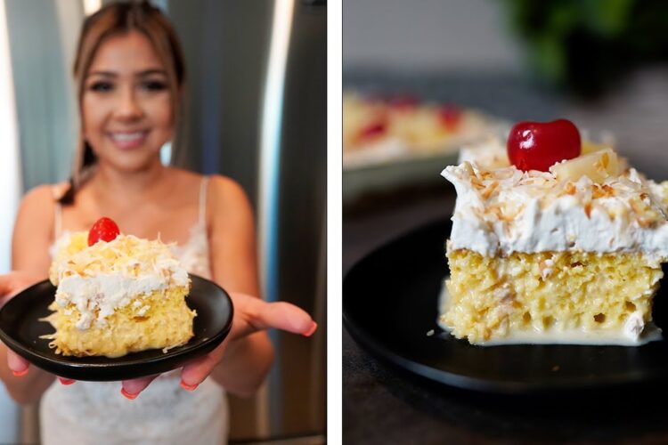 THE BEST PIÑA COLADA TRES LECHES CAKE | A MUST TRY!!!
