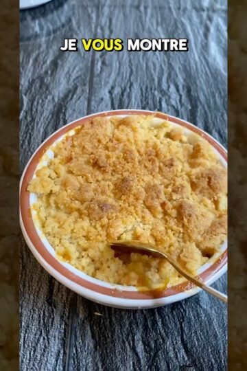 Crumble aux pommes #recettefacile