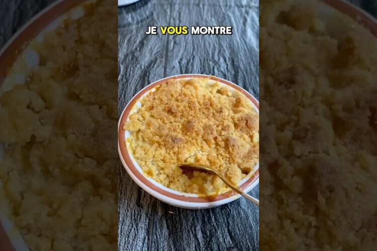 Crumble aux pommes #recettefacile