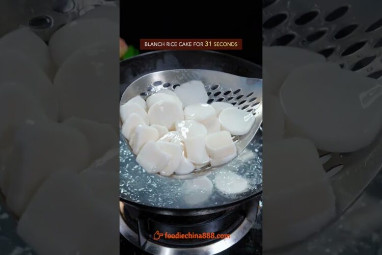 EASY STIR-FIRED RICE CAKE RECIPE #recipe #cooking #chinesefood #ricecake #comfortfood