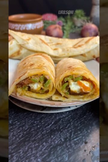 High-Protein Paneer Roll Recipe for Muscle Gain | Vegetarian Meal for Fitness