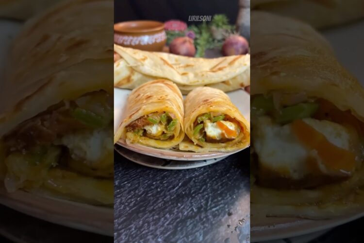 High-Protein Paneer Roll Recipe for Muscle Gain | Vegetarian Meal for Fitness