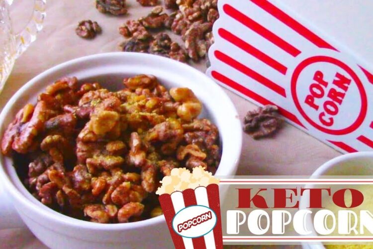 HOW TO MAKE HEALTHY KETO POPCORN | Buttery | Low Carb | Walnuts