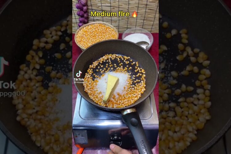 SWEET BUTTER POPCORN🍿 RECIPE IN 1 MINUTES .