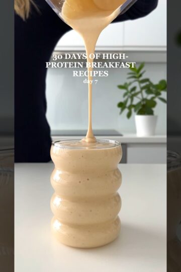 Healthy & High-protein Smoothie - no protein powder🤩 #healthyrecipes #smoothie #highprotein