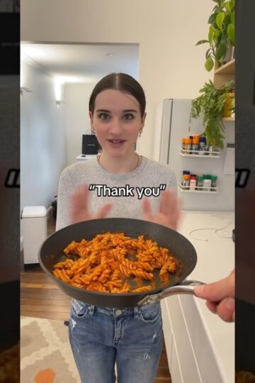 Making Little Sister lunch 🍝 she appreciated it
