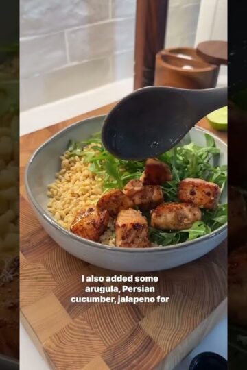 SALMON POWER BOWL. This is one of those power bowls that you are gonna fall in love with.