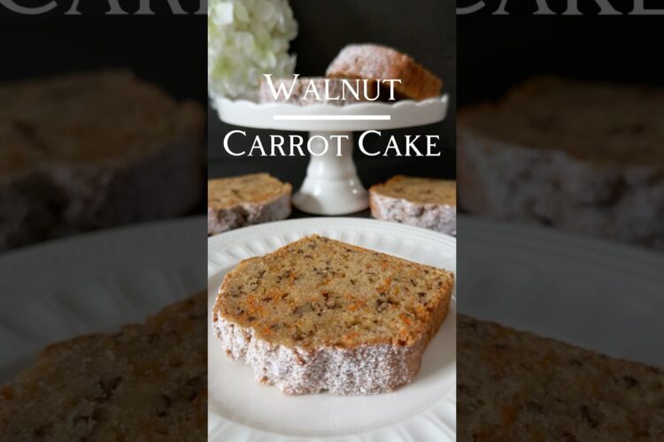 Ad | Walnut Carrot Cake Recipe 🌰🤍 (in the Description)