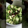 #spicy roasted #brusselssprouts with chili crisp and parmesan for a unique #thanksgiving side dish