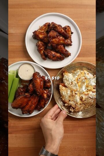 Cheap vs expensive wings #food #foodasmr #recipe #cooking